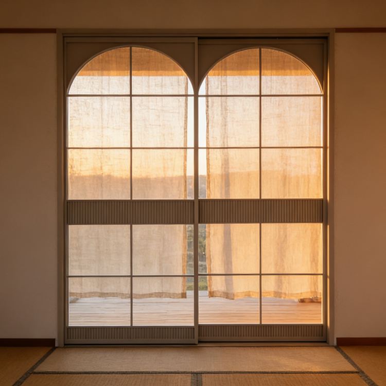 復(fù)古推拉門